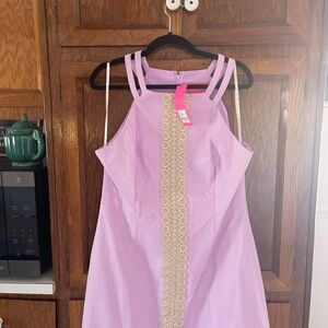 Lily Pulitzer - Lilac Sleeveless Dress with Lace Detail